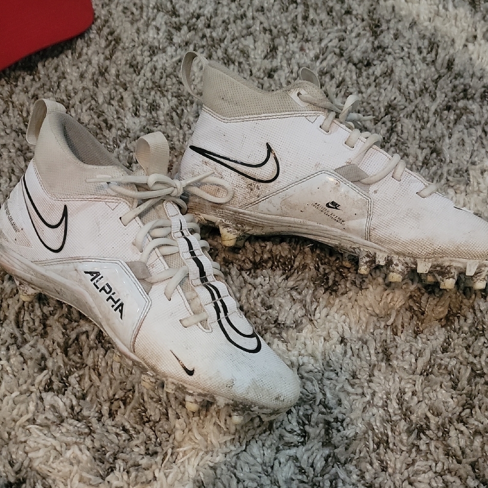 Nike Alpha Men's White Football Cleats